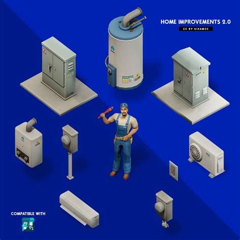 Updates: Home Improvements V8 (CC Pack for The Sims 4)